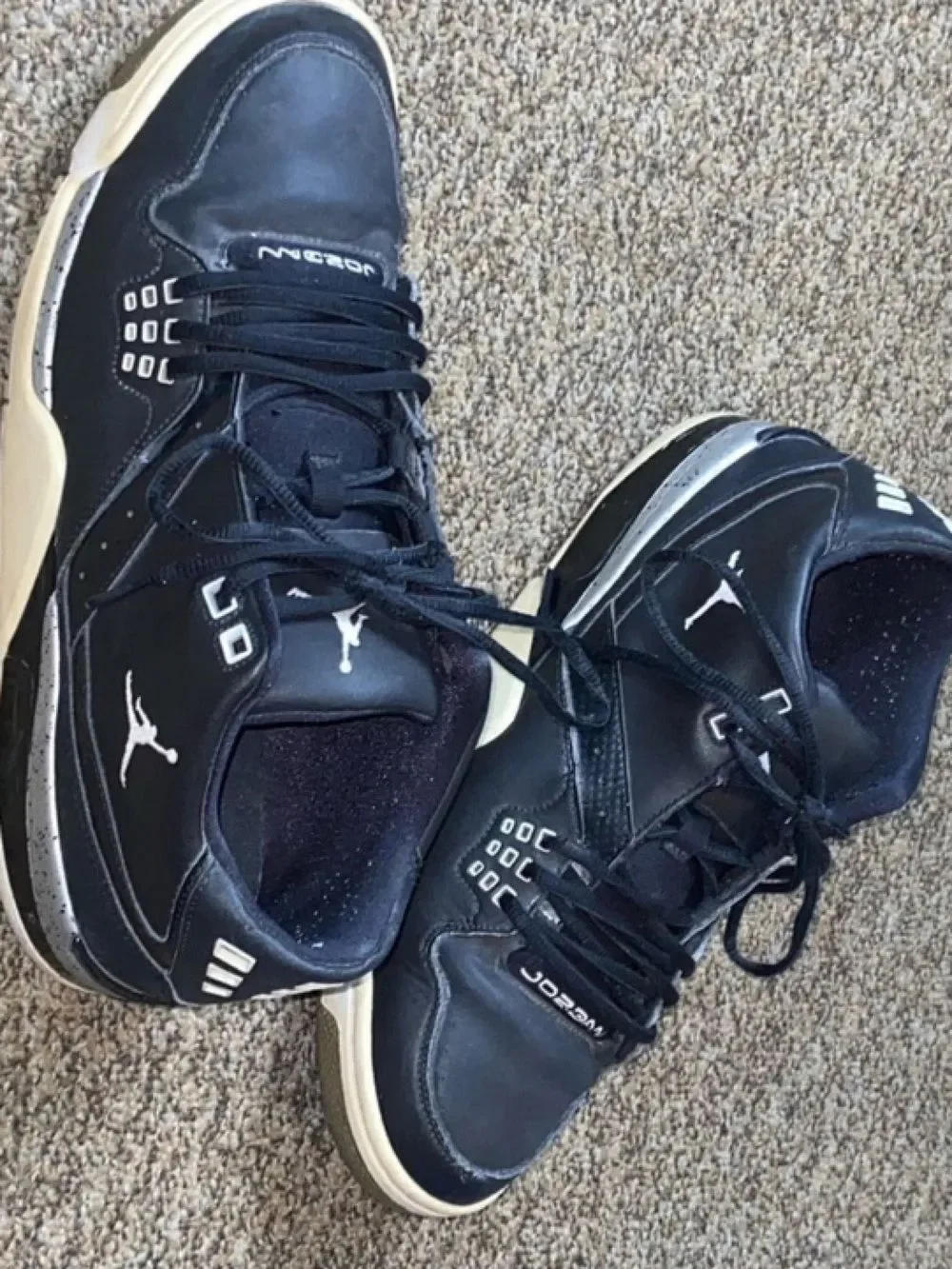 Jordan Men's Sneakers in Black and Cream Size 12 US 317820-011